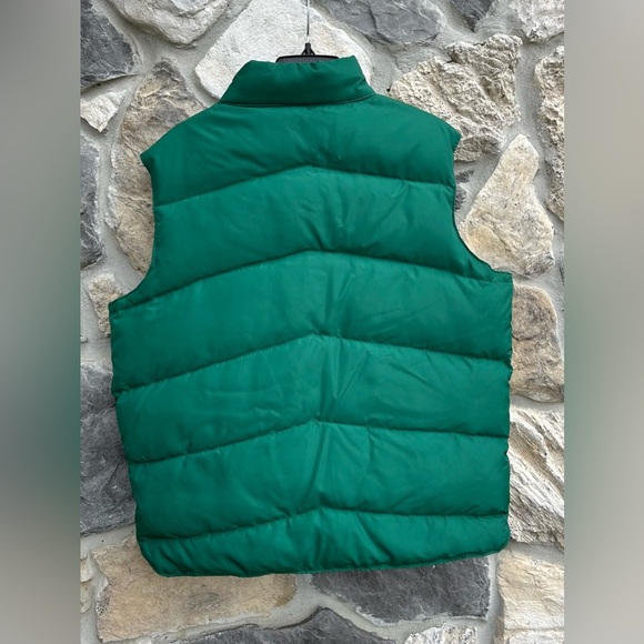 Vintage Camel Northern Goose Down Puffer Vest Mens Sz L Green Nylon Outdoor Warm - Picture 2 of 8